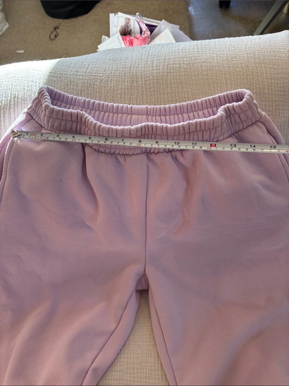 Lilac Cozy Fleece Joggers - Relaxed Track Pants - Picture 5 of 6